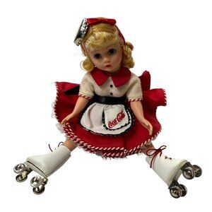 Madame Alexander Coca Cola Carhop 10” Doll 17400  Blonde Hair Blue Eyes With Box